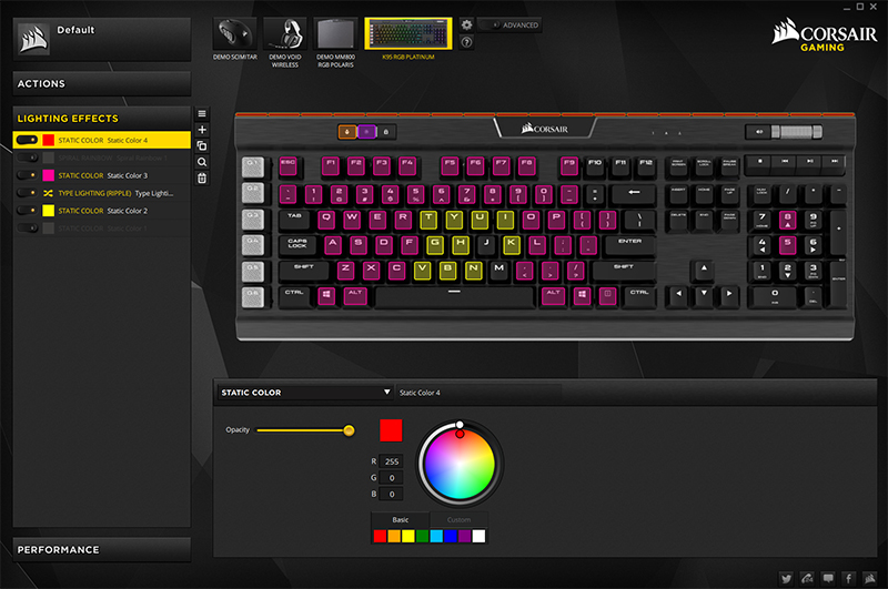 The software for this thing is really great. I don’t think I’ve had more fun playing with keyboard lights.